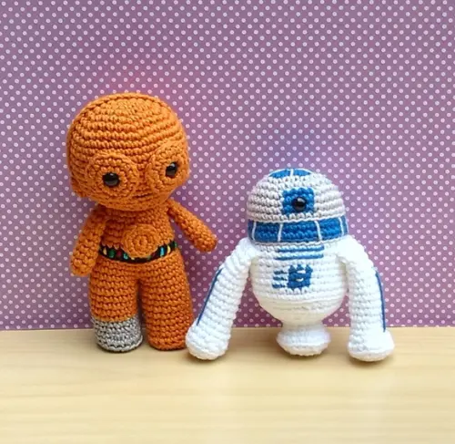 C-3po e R2d2 - Star Wars Amigurumi