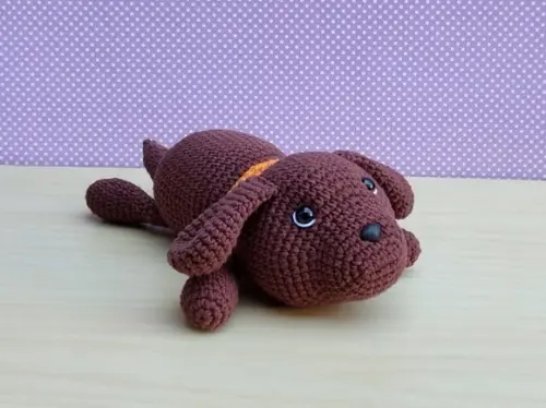 Cachorro Bisteca Amigurumi