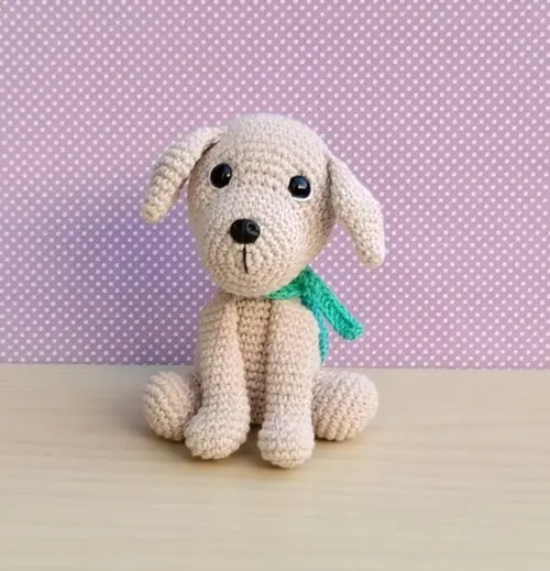 Cachorro Labrador Scott Amigurumi