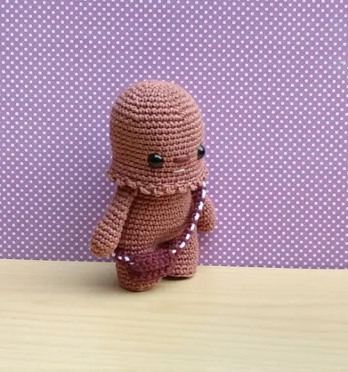 Chewbacca, Han Solo, Princesa Leia e Mestre Yoda Amigurumi