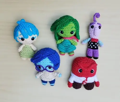 Coleção Divertidamente 1 Amigurumi