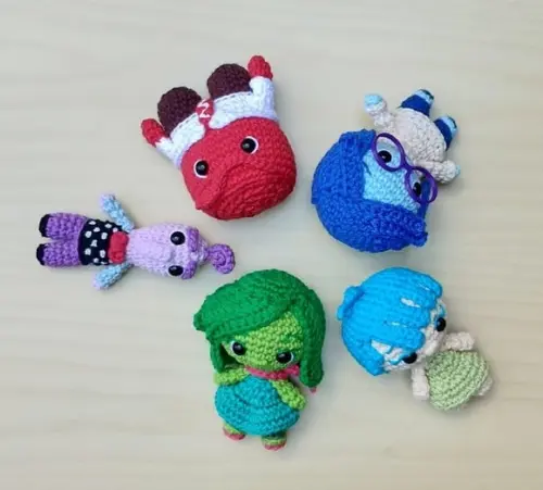 Coleção Divertidamente 1 Amigurumi