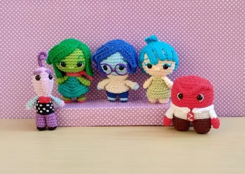 Coleção Divertidamente 1 Amigurumi