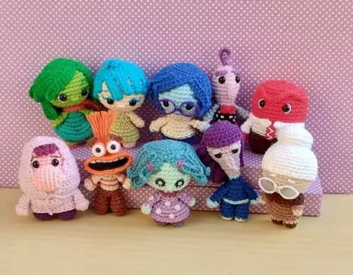 Combo Divertidamente 1 e 2 Amigurumi
