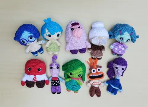 Combo Divertidamente 1 e 2 Amigurumi