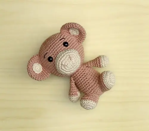 Combo Safári - Elefante-girafa-macaco-leão Amigurumi