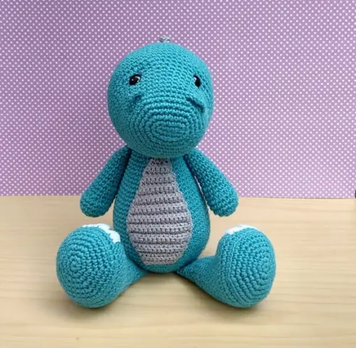 Dinossauro T-rex Tim Amigurumi
