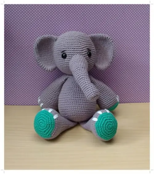 Elefante Nuno Amigurumi