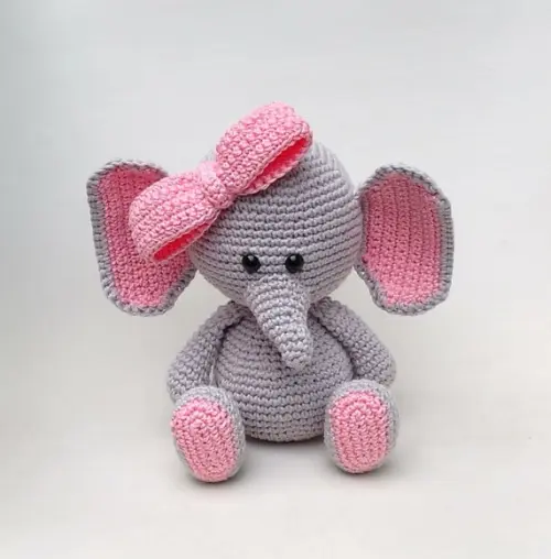 Elefantinha Ellie Amigurumi