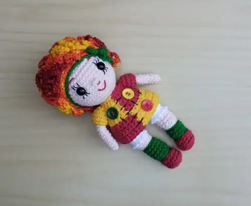 Emília - Sítio do Pica Pau Amarelo Amigurumi *pronta Entrega