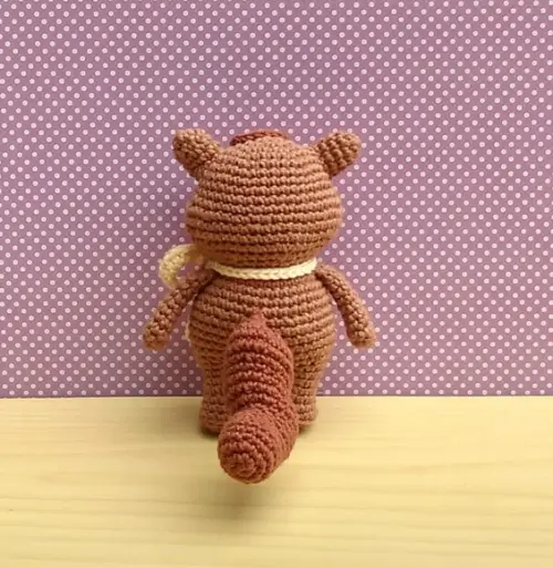 Esquilo Alfred (coleção Bosque) Amigurumi
