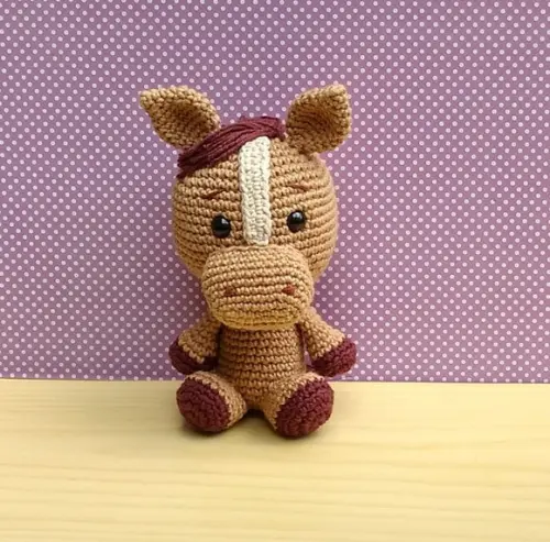 Fazendinha Baby - Cavalo Amigurumi