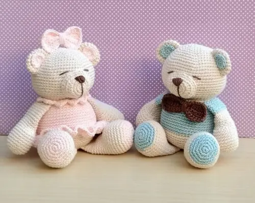 Família Urso Amigurumi