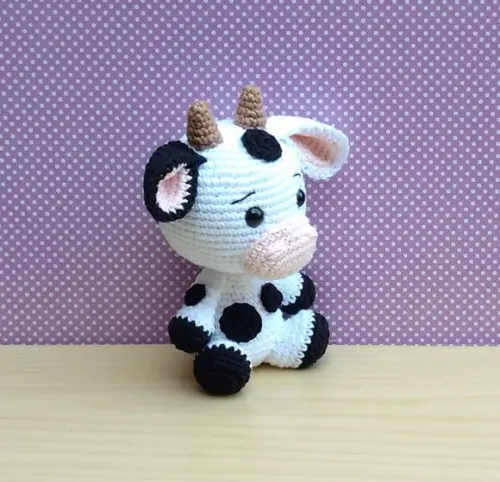 Fazendinha Baby - Vaca Amigurumi