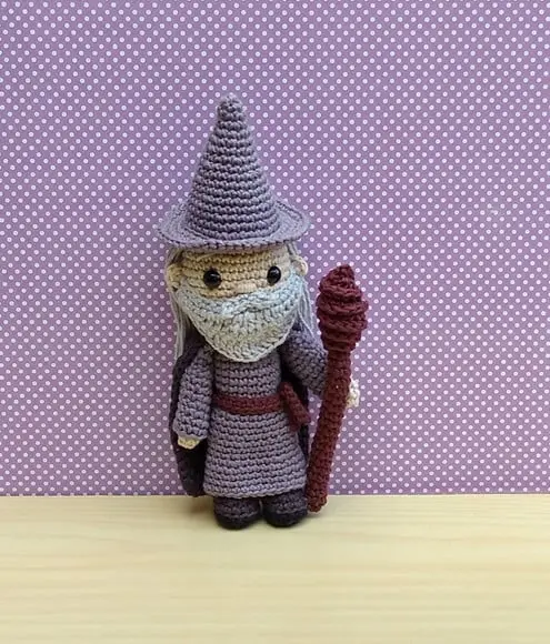 Gandalf, o Cinzento ( o Senhor dos Anéis ) Amigurumi