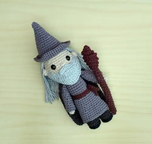 Gandalf, o Cinzento ( o Senhor dos Anéis ) Amigurumi