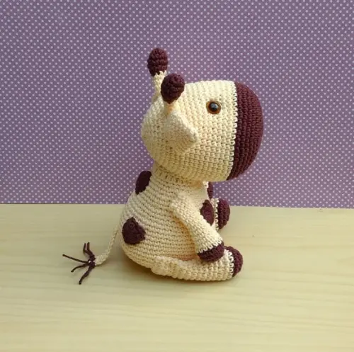 Girafa Kirin Amigurumi