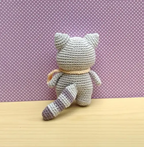 Guaxinim Dimi (coleção Bosque) Amigurumi
