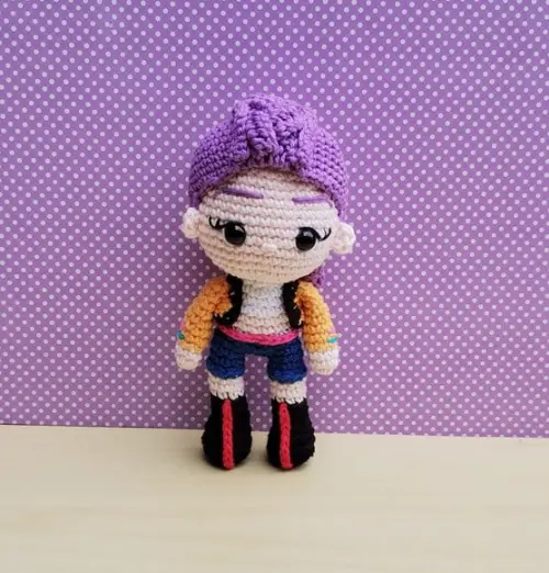 Guerreiras do K-pop - Huntrix - Rumi Amigurumi