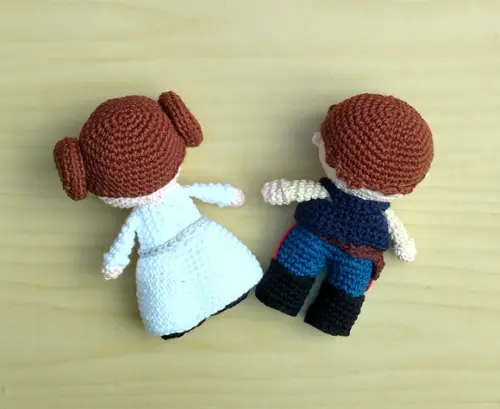 Han Solo e Princesa Leia ( Star Wars ) Amigurumi