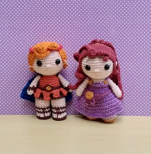 Hércules e Megara Amigurumi ** Pronta Entrega