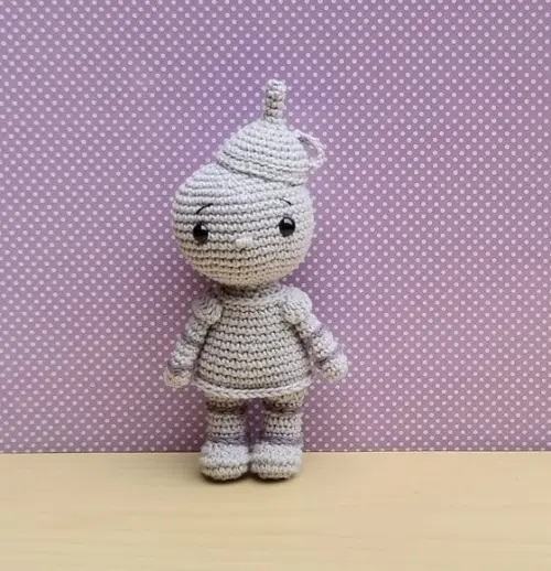 Homem de Lata (o Mágico de Oz) Amigurumi