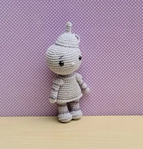 Homem de Lata (o Mágico de Oz) Amigurumi