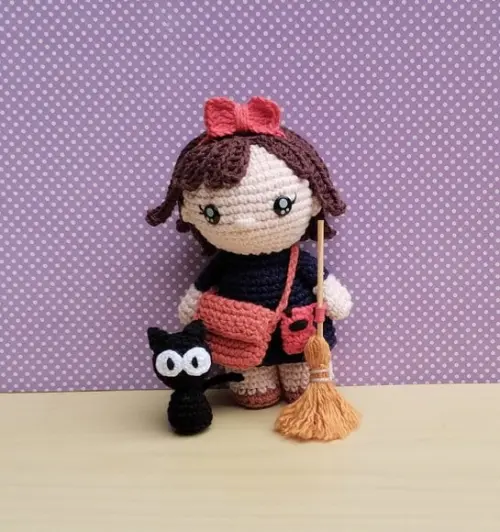 Kiki e Jiji (serviço Entregas Kiki) Amigurumi