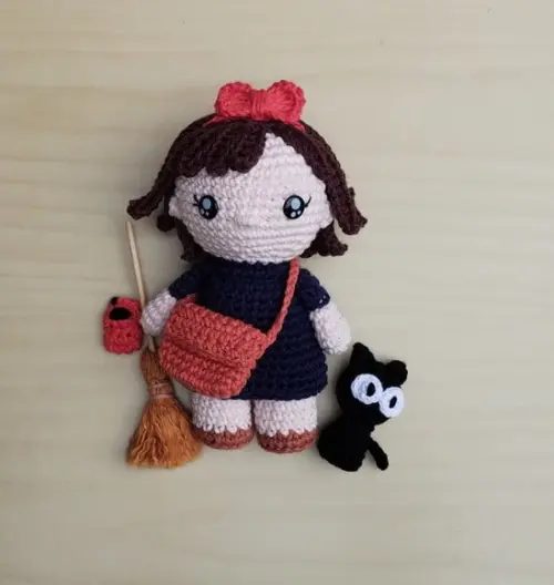 Kiki e Jiji (serviço Entregas Kiki) Amigurumi