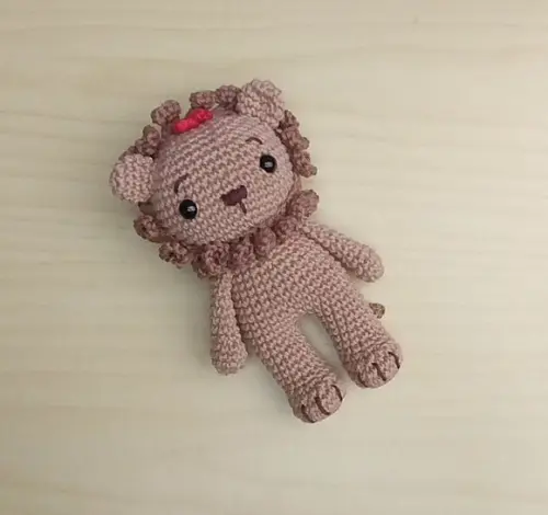 Leão Covarde ( o Mágico de Oz ) Amigurumi