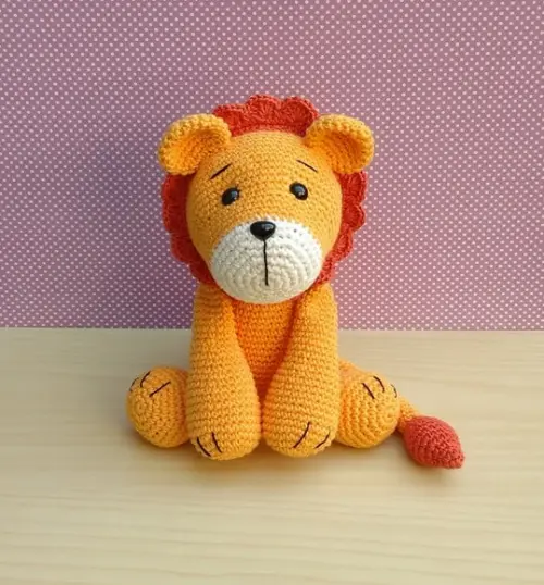 Leão Arthur Amigurumi