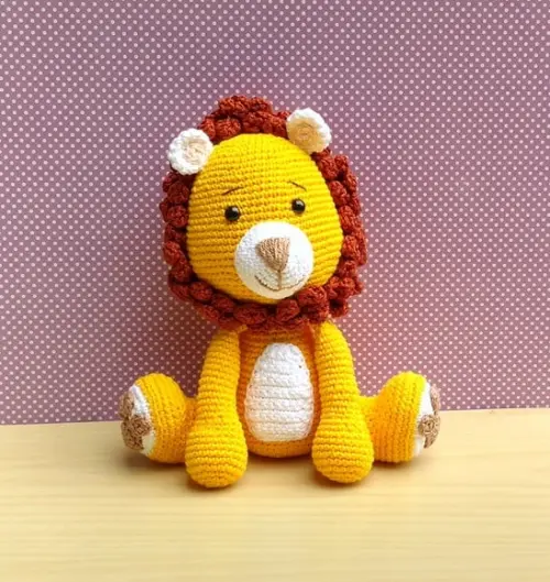 Leão Dudu Amigurumi