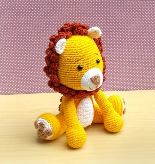 Leão Dudu Amigurumi