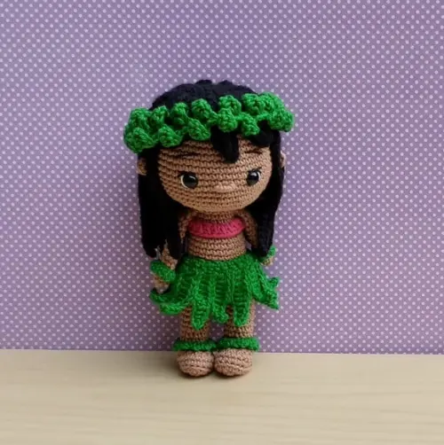 Lilo Hula Amigurumi - Lilo & Stitch