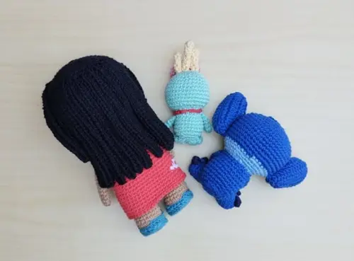 Lilo, Stitch e Xepa Amigurumi - Lilo & Stitch