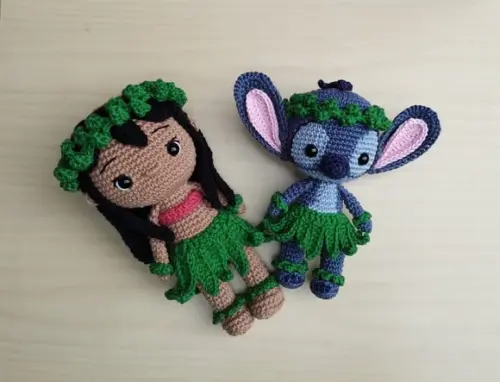 Lilo Hula Amigurumi - Lilo & Stitch
