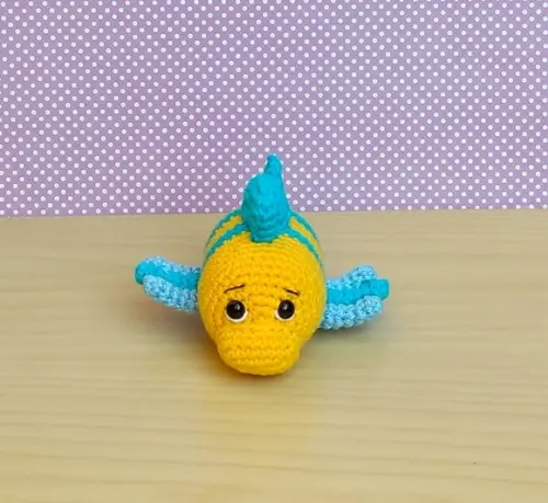 Linguado (A Pequena Sereia) amigurumi
