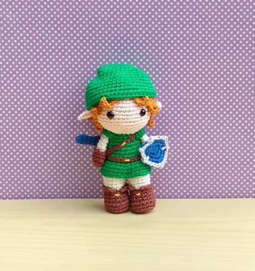 Link ( a Lenda de Zelda) Amigurumi