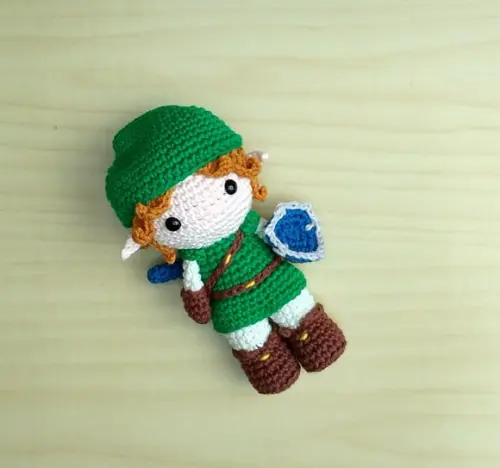 Link ( a Lenda de Zelda) Amigurumi