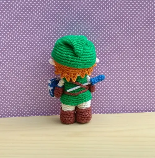 Link ( a Lenda de Zelda) Amigurumi