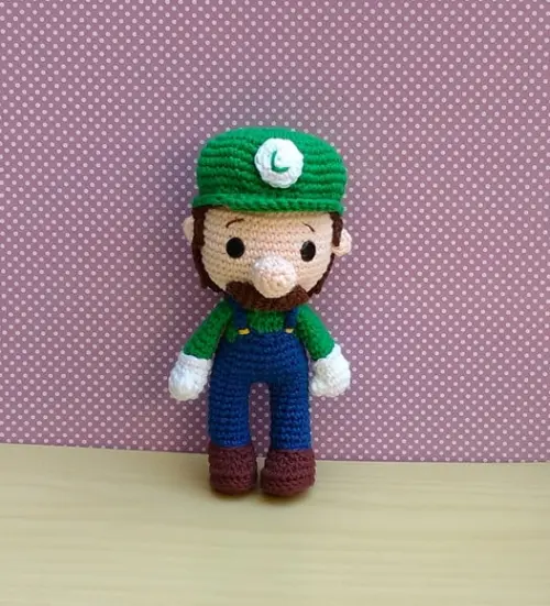 Luigi Coleção 2 ( Mario Bros - Game) Amigurumi