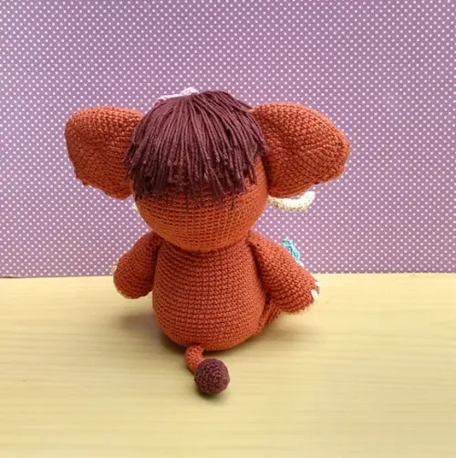 Mamute Amora Amigurumi