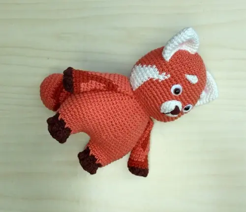 Mei Mei Panda Vermelho Amigurumi (red Crescer É Uma Fera)