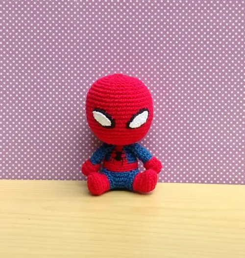 Menino Aranha (homem Aranha) Amigurumi