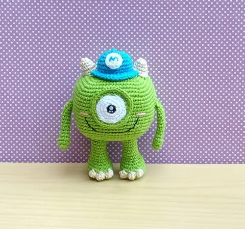 Mike Wazowski (monstros Sa) Amigurumi