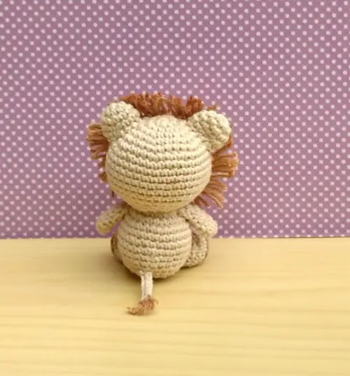Mini Leãozinho ( Juba Fio a Fio ) Amigurumi