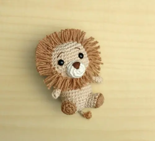 Mini Leãozinho ( Juba Fio a Fio ) Amigurumi