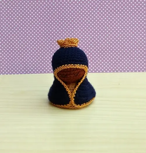Mini Nossa Senhora Aparecida (versão 2) Amigurumi