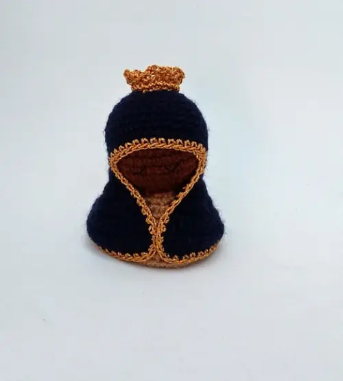 Mini Nossa Senhora Aparecida (versão 2) Amigurumi
