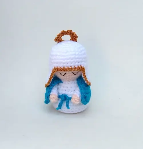 Mini Nossa Senhora das Graças Amigurumi